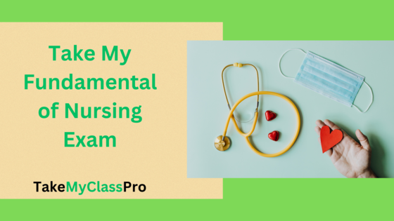 Take My Fundamental of Nursing Class for Me
