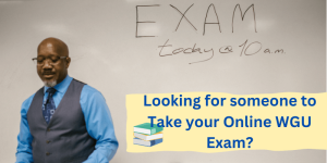 Looking for someone to Take your Online WGU Exam